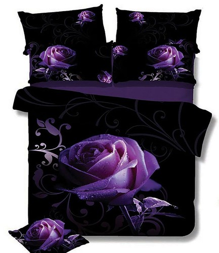 Rose Double Size Quilt/Duvet Cover Set - Picture 2 of 3