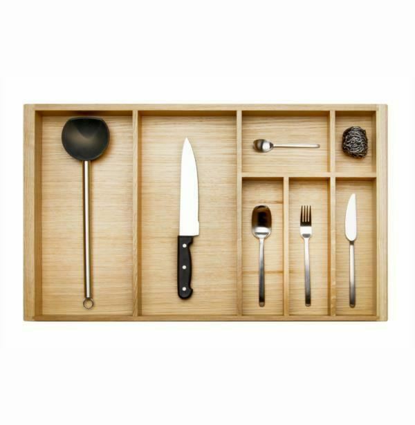 Oak Kitchen Drawer Cutlery Tray Insert Suits Blum 450 to 1000mm widths 450 Depth eBay
