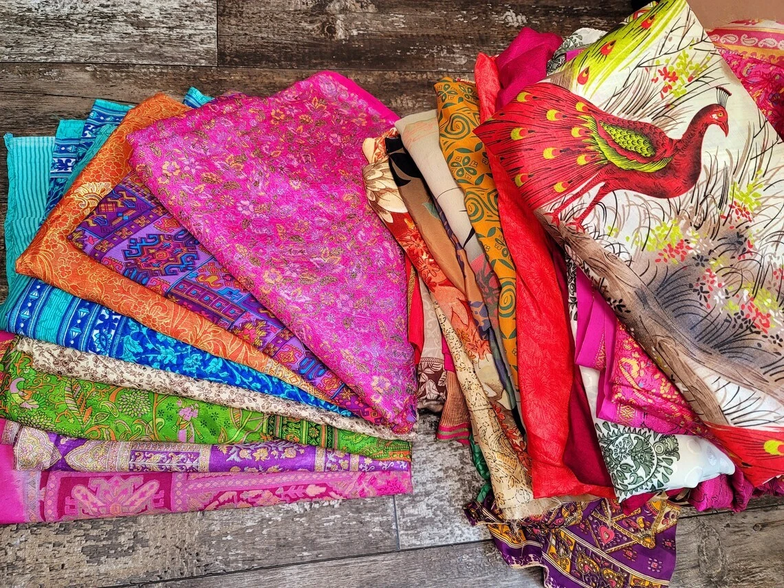 Vintage top silk saree