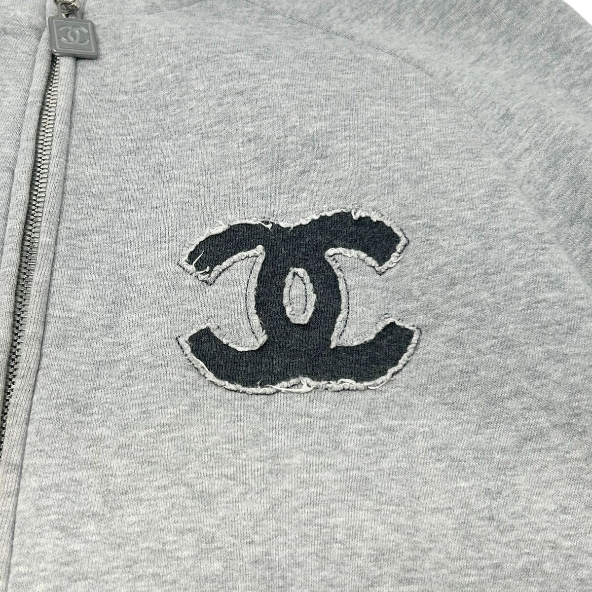 CHANEL Vintage P37996 CC Mark Logo Zipped Jacket Hoodie #36 CHANEL Vintage P37996 CC Mark Logo Zipped Jacket Hoodie #36
