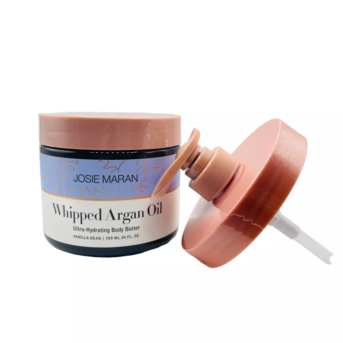 Josie Maran Whipped Argan Oil Body Butter W/Pump - Vanilla Bean (Huge  24Oz!) | Ebay