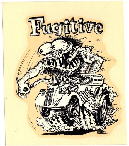 Original Ed ROTH water DECAL Hot Rod GASSER Anglia Drag Racing NHRA ...