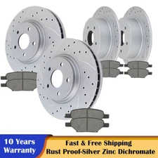 Front Rear Brake Rotors and Ceramic Pads Kits for Cobalt Malibu HHR Pontiac G6