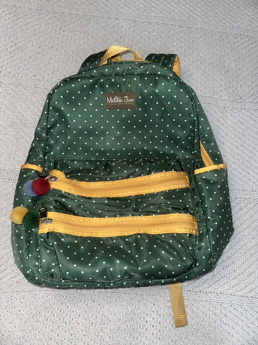 MATILDA JANE Green Cross Campus Polka Dot Backpack School  display picture 3