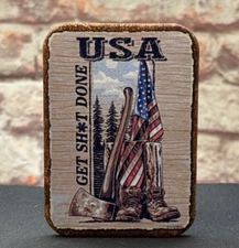 USA Axe Get Sh*t Done Fridge / Toolbox Magnet - Made in America