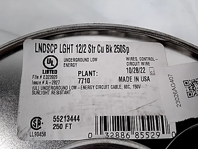 Southwire 12-65 Low Voltage Landscape Cord 12/2 250Ft Black, 55213444 - Image 4 of 4