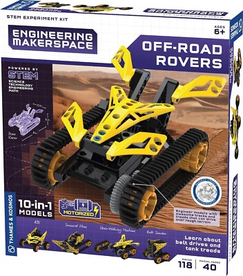 Thames & Kosmos Off-Road Rover Engineering Makerspace Build 10 Vehicles MINT