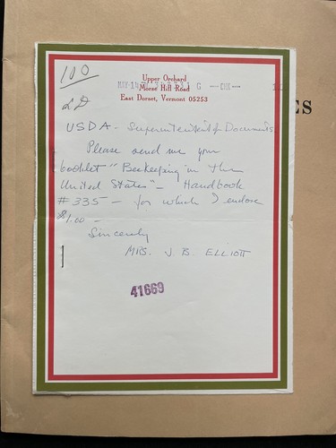 Imkerei in den Vereinigten Staaten USDA-Bericht #335 überarbeitete 1971 Version WIE NEU - Bild 7 von 8