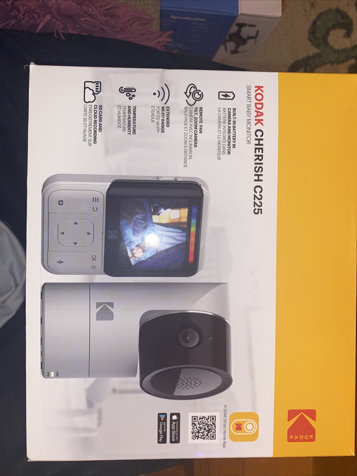 kodak cherish c225 video baby monitor