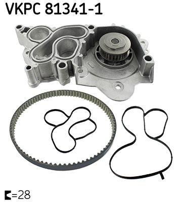 Wasserpumpe Skf Vkpc 81341 1 FÜR Audi Seat Skoda Vw-image
