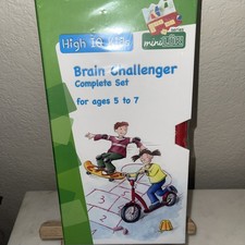 miniLUK High IQ Kids Brain Challenger Set Age 5-7 with Workbooks and Tiles