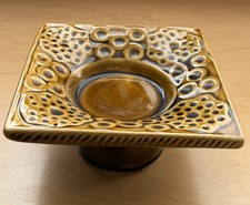 Arthur Wood Unusual Brown Footed Bowl 1960/1970s