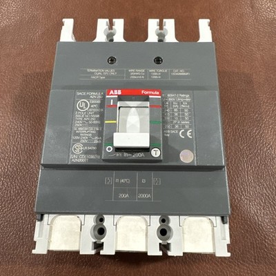 ABB 1SDA069983R1 200A 240V 3P SACE Formula Circuit Breaker A2N 250 3 Pole
