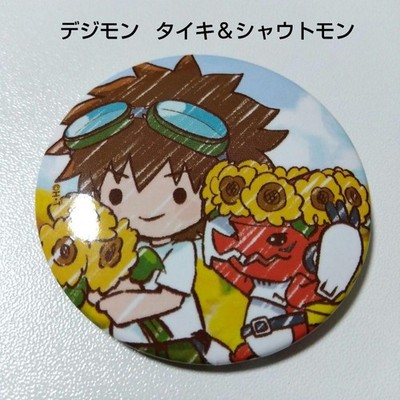 Digimon Graph Art Pin: Taiki Kudo & Shoutmon, Fusion Wars, Metal/Enamel Badge,