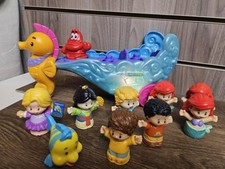 Little People Mattel Fisher Price 2017 Konvolut 9 x Figuren Ariels Sea Carridge 