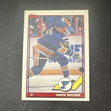 1991-92 Topps - Garth Butcher #204 St. Louis Blues NHL Ice Hockey Trading Card