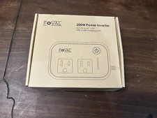 FOVAL 200W Modified Sine Wave Power Inverter DC 12V to AC 110V with 4 USB Ports