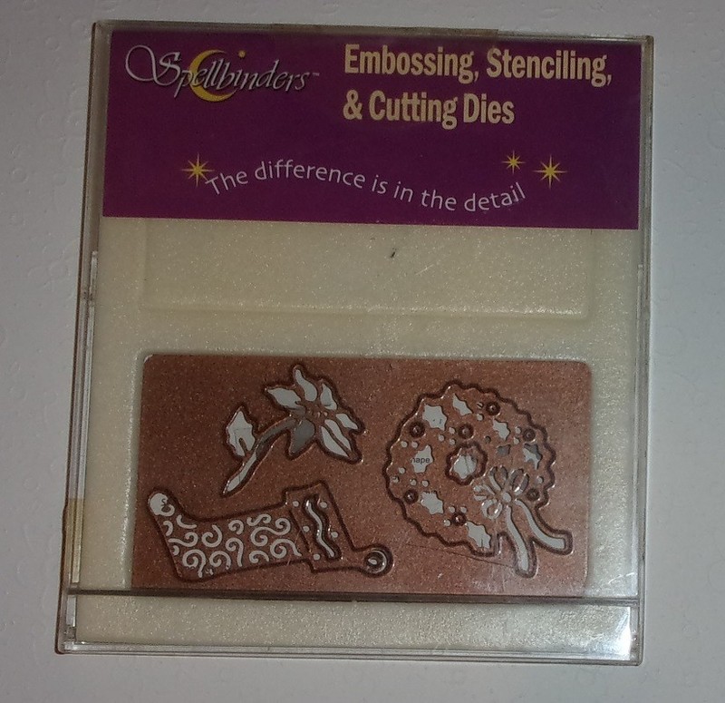 Spellbinders Embossing Stenciling & Cutting Dies WREATH & STOCKINGS NIP