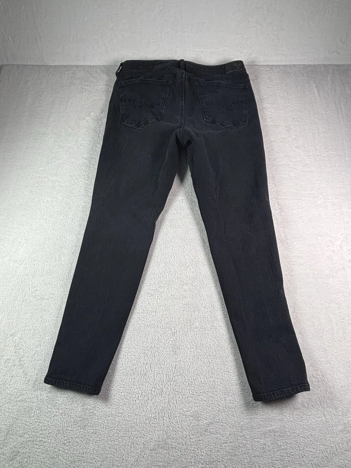 American Eagle Outfitters 360 Super Stretch Hi-Rise Jegging Size 14 Black Denim - Image 2 of 4