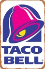 YFSIGN Taco Bell Logo Retro Metal Tin Sign Vintage Plaque Poster for Home Kit...