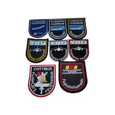 Diverse Flughafen Feuerwehr Abzeichen/Aufnäher