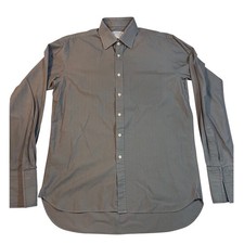 Charles Tyrwhitt Mens Grey Herringbone French Cuff Dress Shirt 16/36 London