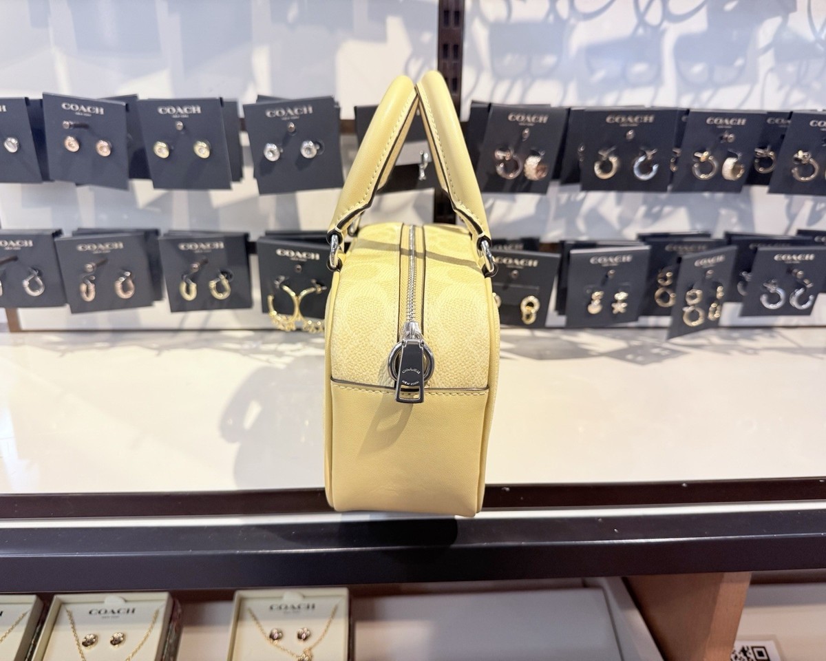 NWT Coach X Peanuts Satchel Crossbody Bag In Signature Canvas With