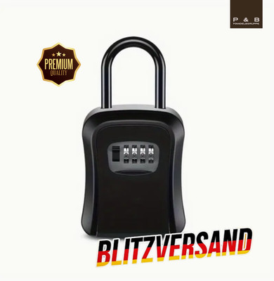 Schlüsseltresor mit Zahlencode, Schlüsselbox Schlüsselsafe, Bügel AirBnB Schloss