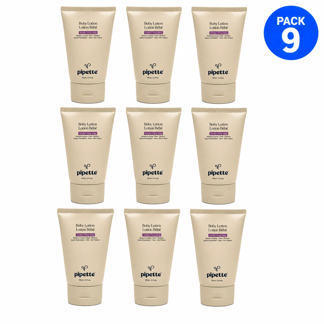 Pipette Baby Lotion Vanilla + Ylang Ylang Nontoxic 5.7 floz 9 Pack New
Opens in a new window or tab