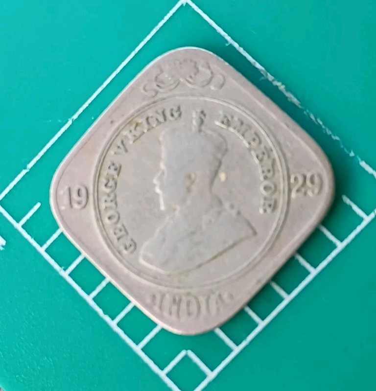India - British  2 Annas   Km:516  - 1929   King George V