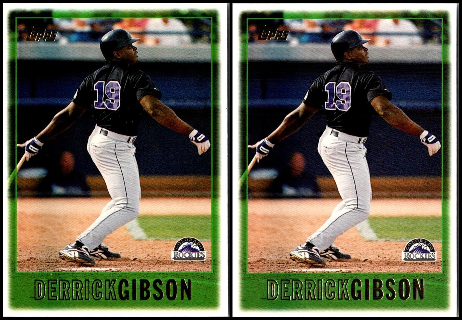 Topps Derrick Gibson (2) Card Lot - Auctionliner