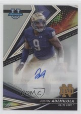 2022-23 Bowman U Best of 2022 Auto Refractor Justin Ademilola #BA-JUA Auto 0hk3