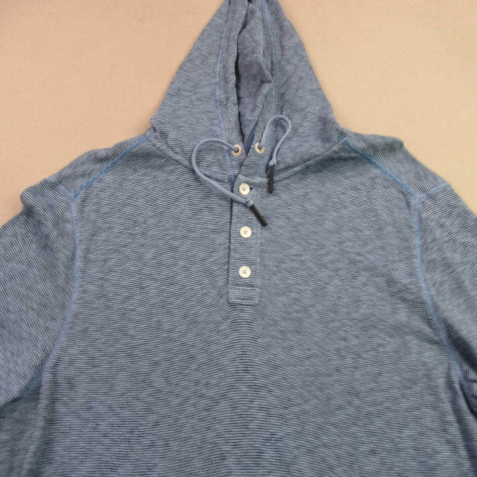 Tommy Bahama Sudadera con Capucha Para Hombres XL Manga Larga Con Capucha Exterior Azul Informal Botón Foto 3 de 4
