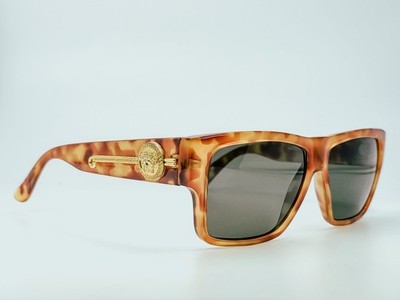 GIANNI VERSACE Mod.372 Col.830 Vintage 1990s Sunglasses Gold Medusa Head