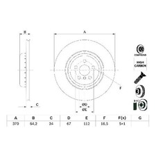 2x Bremsscheibe hinten für BMW 5 er G30 7 G11 8 G15 G14 Gran G16 id63396