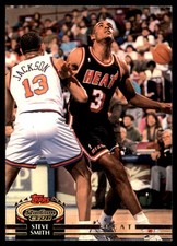 Steve Smith 1992-93 Stadium Club #79 Heat NBA READ FREE SHIPPING AutographDen