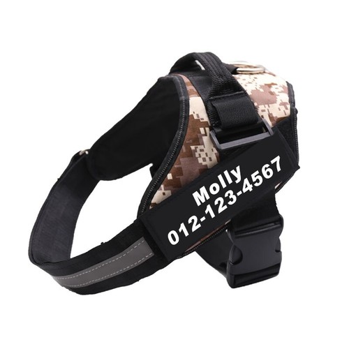 Personalized Dog Harness NO PULL Reflective Breathable Puppy Vest Padded Handle - Picture 31 of 39