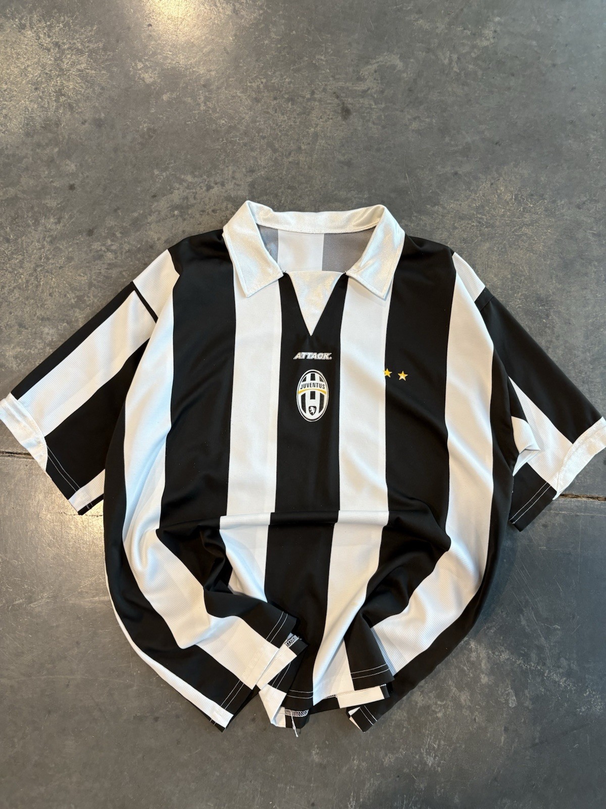 Vintage Juventus Attack Champions League Home Jersey Size XL