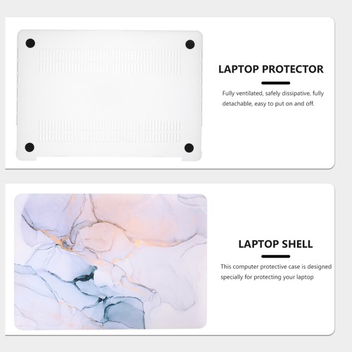 Marble Protective Cover Laptop Case Sticker Protector Skin - Afbeelding 5 van 10
