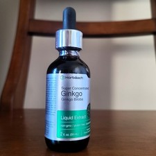 Ginkgo Biloba Liquid Extract Super Concentrated 2 oz by Horbaach Alcohol-Free