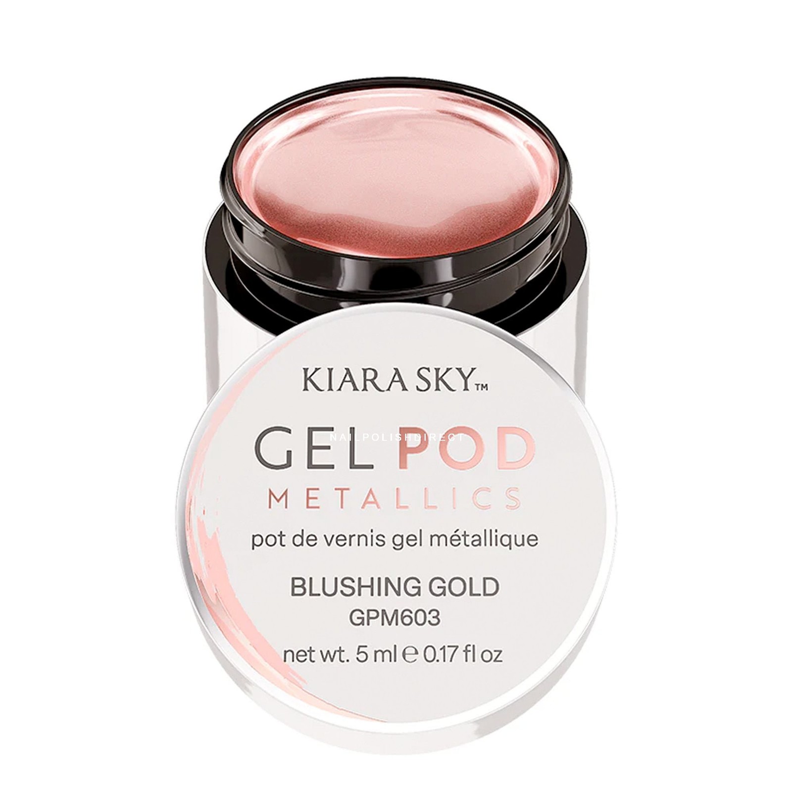 Kiara Sky Metallic Gel Pod - Blushing Gold 5ml (GPM603)