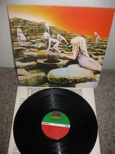 ROCK  LP -  LED ZEPPELIN - HOUSES OF THE HOLY  - ATLANTIC - HYPE STICKERS  LOOSE
