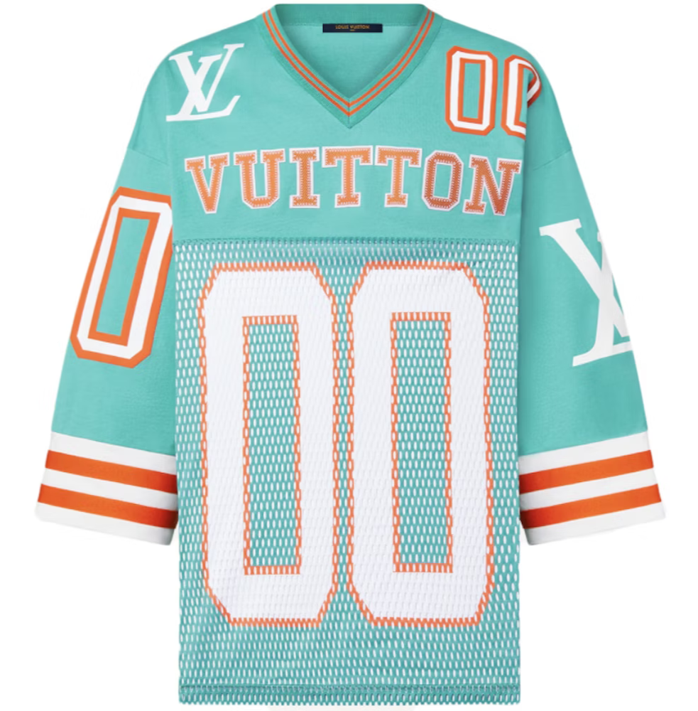 Louis Vuitton SS22 Hockey Jersey Tee Menthe Mint Green Logo T