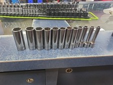 Snap On 1/4 Deep 6 Point Metric Socket Set  5mm Through 15mm