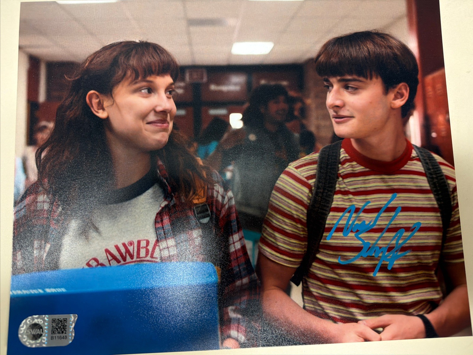 Noah Schnapp Signed 8x10 Photo Stranger Things SWAU Witness