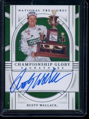 2024 National Treasure Championship Glory Signatures On-Card Rusty Wallace 08/99
