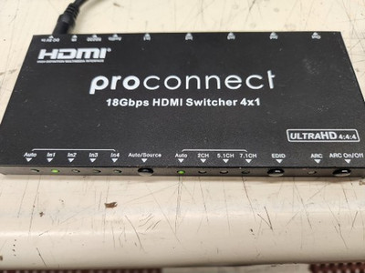 ProConnect SW-414k UltraHD HDMI Switcher 4x1 unit only !