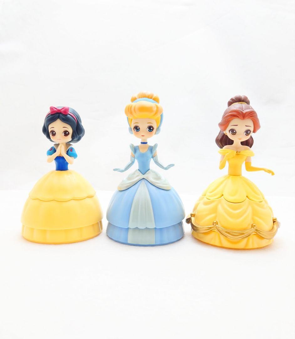 Disney Heroine Doll Set Snow White Cinderella Belle Bandai Collectible
