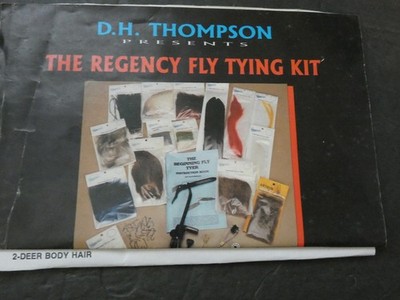 VINTAGE D.H.THOMPSON REGENCY FLY TYING KIT FISHING