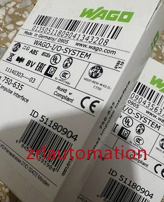 New in Box WAGO 750-635 Digital Impulse Interface Module 750-635 750-635